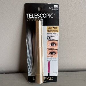 L'Oreal Telescopic Original Mascara Black Brown 915  Volume Length -NEW Sealed